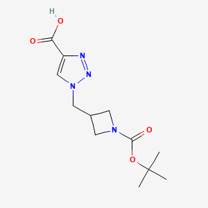 1-((1-(tert-butoxycarbonyl)azetidin-3-yl)methyl)-1H-1,2,3-triazole-4-carboxylic acid