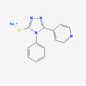 Sodium [4-phenyl-5-(pyridin-4-yl)-1,2,4-triazol-3-yl]sulfanide
