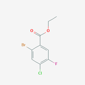 molecular formula C9H7BrClFO2 B1413512 Ethyl 2-bromo-4-chloro-5-fluorobenzoate CAS No. 1805576-75-3