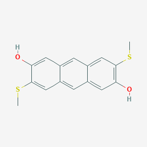 3,7-Bis(methylthio)anthracene-2,6-diol