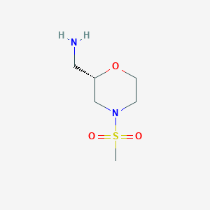 (2S)-4-(Methylsulfonyl)-2-morpholinemethanamine