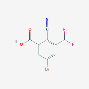 5-Bromo-2-cyano-3-(difluoromethyl)benzoic acid