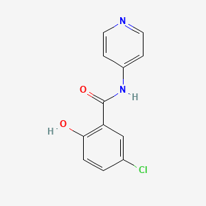 5-chloro-2-hydroxy-N-(pyridin-4-yl)benzamide