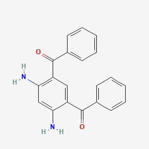 molecular formula C20H16N2O2 B14135295 Benzene-1,3-diamine, 4,6-dibenzoyl- 