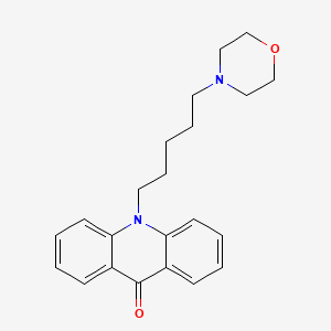 molecular formula C22H26N2O2 B14135308 10-(5-Morpholinopentyl)acridin-9(10H)-one 