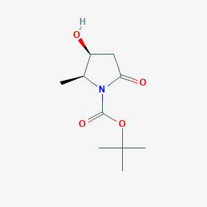 molecular formula C10H17NO4 B1413531 Tert-butyl 3-hydroxy-2-methyl-5-oxopyrrolidine-1-carboxylate CAS No. 664364-20-9