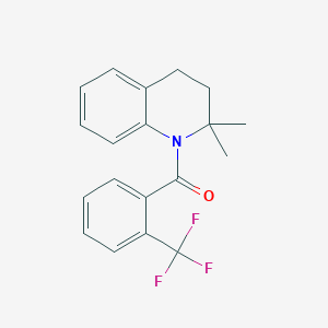 Quinoline, 1,2,3,4-tetrahydro-2,2-dimethyl-1-[2-(trifluoromethyl)benzoyl]-