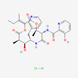 molecular formula C27H33ClN4O8 B14135343 Pyridomycin, hydrochloride CAS No. 1402-18-2