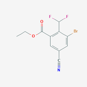 Ethyl 3-bromo-5-cyano-2-(difluoromethyl)benzoate