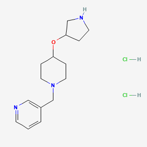 3-{[4-(Pyrrolidin-3-yloxy)piperidin-1-yl]methyl}pyridine dihydrochloride