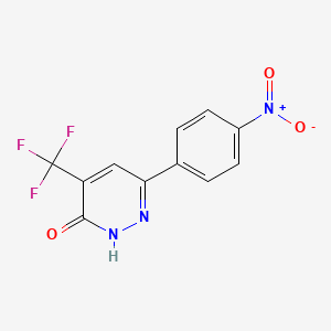 6-(4-nitrophenyl)-4-(trifluoromethyl)-2H-pyridazin-3-one