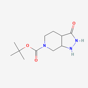 tert-butyl 3-oxo-hexahydro-1H-pyrazolidino[3,4-c]pyridine-6-carboxylate