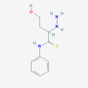 molecular formula C10H15N3OS B1413563 2-hydrazinyl-4-hydroxy-N-phenylbutanethioamide CAS No. 2034156-99-3