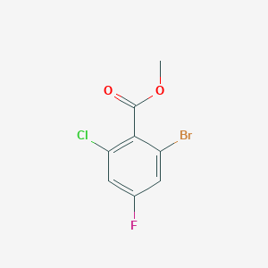 molecular formula C8H5BrClFO2 B1413565 Methyl 2-bromo-6-chloro-4-fluorobenzoate CAS No. 1807003-26-4