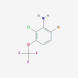 molecular formula C7H4BrClF3NO B1413570 6-Bromo-2-chloro-3-(trifluoromethoxy)aniline CAS No. 1807221-34-6