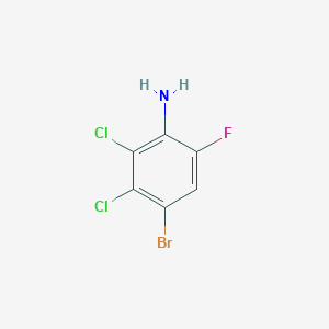 molecular formula C6H3BrCl2FN B1413583 4-Bromo-2,3-dichloro-6-fluoroaniline CAS No. 1895912-79-4