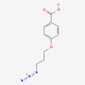 molecular formula C10H11N3O3 B1413586 4-(3-叠氮丙氧基)苯甲酸 CAS No. 1268262-13-0