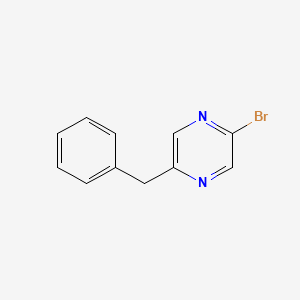molecular formula C11H9BrN2 B1413589 2-Benzyl-5-bromopyrazine CAS No. 2137639-47-3