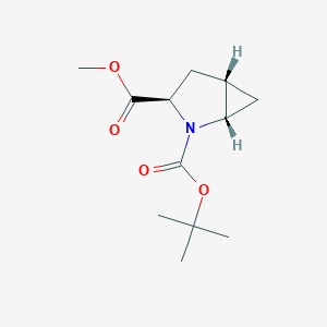 molecular formula C12H19NO4 B1413590 2-O-Tert-butyl 3-O-methyl (1S,3R,5S)-2-azabicyclo[3.1.0]hexane-2,3-dicarboxylate CAS No. 1109791-02-7