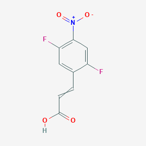 molecular formula C9H5F2NO4 B1413592 2,5-Difluoro-4-nitrocinnamic acid CAS No. 1807393-29-8
