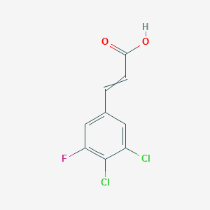 molecular formula C9H5Cl2FO2 B1413594 3,4-Dichloro-5-fluorocinnamic acid CAS No. 1807414-01-2