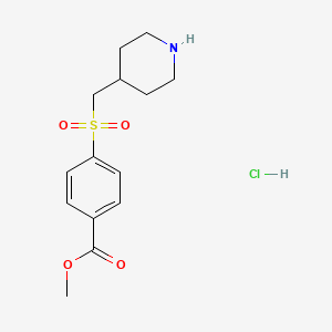4-(Piperidin-4-ylmethanesulfonyl)benzoic acid methyl ester hydrochloride