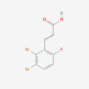 2,3-Dibromo-6-fluorocinnamic acid