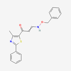 molecular formula C20H18N2O2S B1413608 1-(4-Methyl-2-phenyl-1,3-thiazol-5-yl)-3-(phenylmethoxyamino)prop-2-en-1-one CAS No. 1823194-63-3