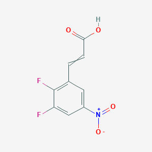 molecular formula C9H5F2NO4 B1413612 2,3-Difluoro-5-nitrocinnamic acid CAS No. 1807331-48-1
