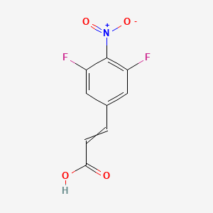 molecular formula C9H5F2NO4 B1413614 3,5-Difluoro-4-nitrocinnamic acid CAS No. 1807331-61-8