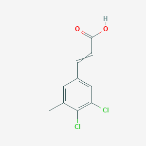 molecular formula C10H8Cl2O2 B1413616 3,4-Dichloro-5-methylcinnamic acid CAS No. 1807393-14-1
