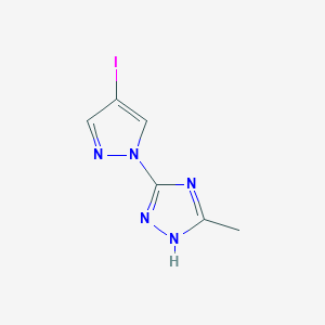 3-(4-Iodo-1h-pyrazol-1-yl)-5-methyl-1h-1,2,4-triazole