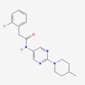 2-(2-fluorophenyl)-N-(2-(4-methylpiperidin-1-yl)pyrimidin-5-yl)acetamide