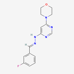 N-(3-Fluoro-benzylidene)-N'-(6-morpholin-4-yl-pyrimidin-4-yl)-hydrazine