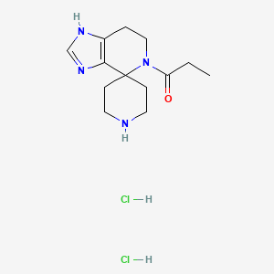 5-Propionyl-1,5,6,7-tetrahydrospiro[imidazo[4,5-c]pyridine-4,4'-piperidine] dihydrochloride