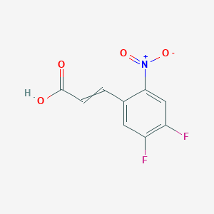 4,5-Difluoro-2-nitrocinnamic acid