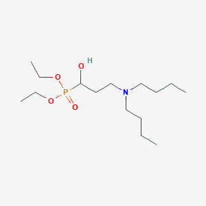 Diethyl [3-(dibutylamino)-1-hydroxypropyl]phosphonate