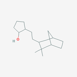 2-[2-(3,3-Dimethylbicyclo[2.2.1]heptan-2-yl)ethyl]cyclopentan-1-ol