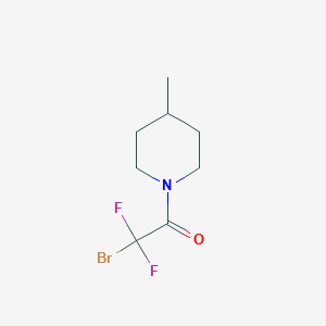 2-Bromo-2,2-difluoro-1-(4-methylpiperidin-1-yl)ethan-1-one