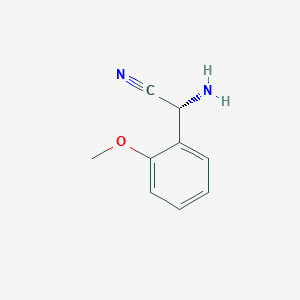 molecular formula C9H10N2O B14136334 (R)-2-Amino-2-(2-methoxyphenyl)acetonitrile CAS No. 96929-46-3