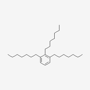 1,2,3-Triheptylbenzene