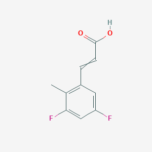 molecular formula C10H8F2O2 B1413634 3,5-Difluoro-2-methylcinnamic acid CAS No. 1807390-32-4