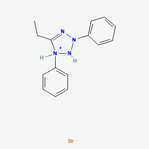 molecular formula C15H17BrN4 B14136360 5-Ethyl-1,3-diphenyl-2,3-dihydro-1H-tetrazol-1-ium bromide CAS No. 89206-01-9