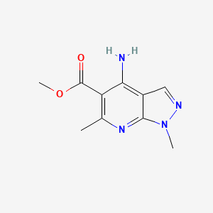 Methyl 4-amino-1,6-dimethyl-1h-pyrazolo[3,4-b]pyridine-5-carboxylate
