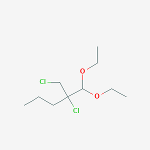 molecular formula C10H20Cl2O2 B14136383 2-Chloro-2-(chloromethyl)-1,1-diethoxypentane CAS No. 89129-88-4