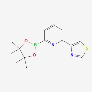 4-(6-(4,4,5,5-Tetramethyl-1,3,2-dioxaborolan-2-yl)pyridin-2-yl)thiazole