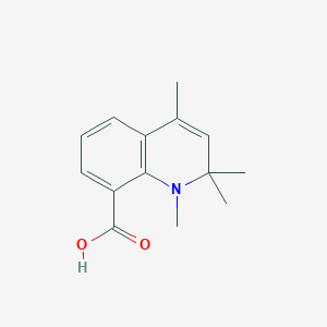 molecular formula C14H17NO2 B1413639 1,2,2,4-Tetramethyl-1,2-dihydroquinoline-8-carboxylic acid CAS No. 2173097-80-6