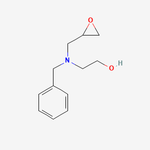 molecular formula C12H17NO2 B14136390 2-[(Benzyl)[(oxiranyl)methyl]amino]ethanol 