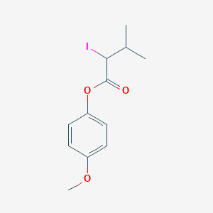 molecular formula C12H15IO3 B14136428 4-Methoxyphenyl 2-iodo-3-methylbutanoate 