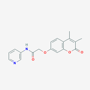 2-((3,4-dimethyl-2-oxo-2H-chromen-7-yl)oxy)-N-(pyridin-3-yl)acetamide